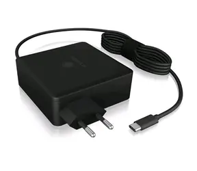 Icy Box IB-PS101-PD schwarz / USB-A Ladegerät / 1x USB-A / + USB-C Kabel 1,8m 