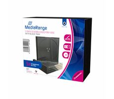 MediaRange BOX31 Hülle für CD/DVD schwarz / 5 Stk 