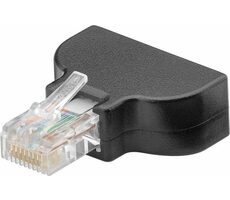 Goobay -Klemmenblock/RJ45-Stecker (8P8C) zum Anschließen von Drähten an Schrauben