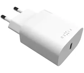 FIXED 20W Netzladegerät mit USB-C-Ausgang und PD-Unterstützung weiß