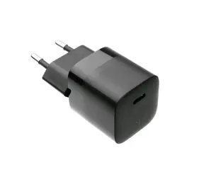 FIXED Mini-Set Netzwerkladegeräte mit USB-C-Ausgang und USB-C/USB-C-Kabel 20 W 1 m schwarz / PD