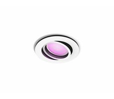 Philips Hue WACA Centura Decken-LED-Leuchte rund GU10 5,7W Aluminium / 350lm / 2000-6500K / RGB / IP20