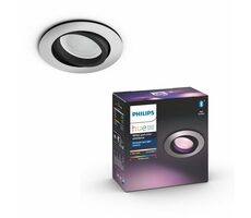 Philips Hue WA Milliskin LED-Einbauleuchte quadratisch GU10 1x5W Aluminium / 350lm / 2200-6500K / IP20 