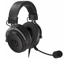 Endorfy VIRO schwarz / Gaming-Headset mit Mikrofon / abnehmbares Mikrofon / 3,5-mm-Klinke / 53-mm-Treiber / 1,2 m