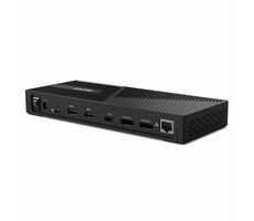 PORT CONNECT Universelle Dockingstation schwarz / 1x HDMI / 2x DisplayPort / 1x RJ-45 / 5x USB-A 3.1 / 1x USB-C 3.1 / 3.