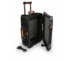 PORT CONNECT Ladetransportkoffer für 12 Geräte schwarz / geeignet für Geräte bis 20 x 2,4 x 30 cm Größe