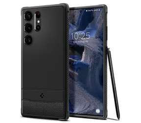 Spigen Rugged Armor Schutzhülle für Samsung Galaxy S23 Ultra schwarz