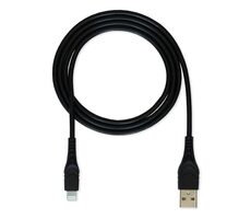 CUBE1 Datenkabel USB-C - Lightning 1,2 m schwarz / USB-C (M) / Lightning (M) / PD 18 W / Nylon
