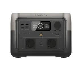 EcoFLow RIVER 2 MAX schwarz / Ladestation / 512Wh / 1000 W / LCD-Display