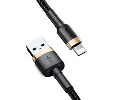 Baseus CALKLF-BV1 Kabel USB-A auf Lightning 1m schwarz-gold / 2,4A