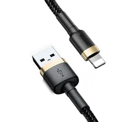 Baseus CALKLF-BV1 Kabel USB-A auf Lightning 1m schwarz-gold / 2,4A