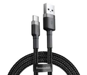 Baseus CATKLF-CG1 Kabel USB-A auf USB-C 2m schwarz-grau / 2A 