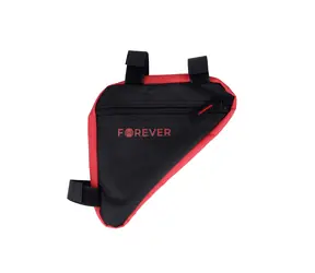 Forever FB-100 Outdoor Fahrradtasche unter dem Rahmen schwarz-rot