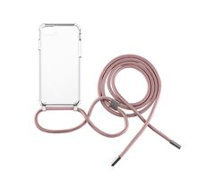 FIXED Pure Neck Case mit rosa Lanyard für Apple iPhone 7/8/SE (2020/2022)