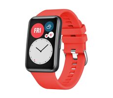 FIXED Silikonarmband Silikonarmband für Huawei Watch FIT rot