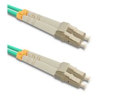 Qoltec 54081 Patchkabel Glasfaser LC-UPC 15 m grün / optisches Kabel / Duplex / Multimode / OM3 