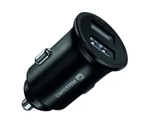 Swissten CL Autoadapter 2x USB-A schwarz / 20W