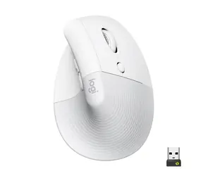 Logitech Lift Vertical Ergonomische Maus für Unternehmen hellgrau / Ergonomische Maus / USB / nur für Rechtshänder
