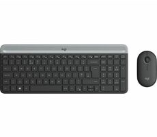 Logitech Slim Wireless Combo MK470 SKD grau / kabelloses Tastatur- und Maus-Set / SKD-Version