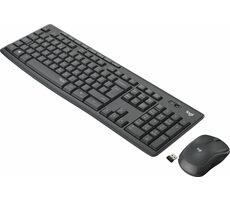 Logitech MK295 Silent dunkelgrau / Kabelloses Tastatur- und Mausset / SKD-Layout / Nano-Empfänger