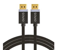 Savio CL-165 Displayport-Kabel Stecker - Stecker 1 m