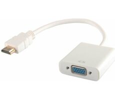 Savio CL-27B HDMI - VGA-Adapter MF weiß