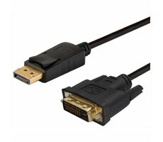 Savio CL-106 Kabel DisplayPort - DVI-D Stecker/Stecker 1,8 m