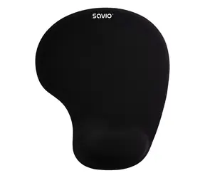 Savio MP-01B schwarz / Mauspad mit Handballenauflage
