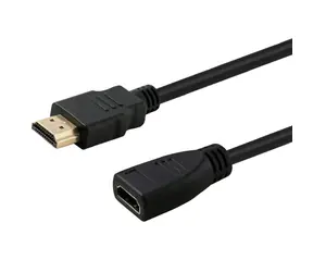 Savio CL-132 Kabel HDMI A - HDMI AM/F Verlängerung 1m schwarz