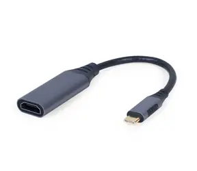 Gembird Adapter USB Typ-C (M) auf HDMI (F) 0,15 m grau