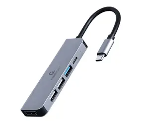 Gembird A-CM-COMBO5-03 / HUB 5V1 / HDMI / USB-A / USB-C 