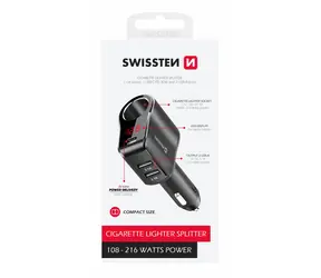 Swissten CL-Adapter 2x USB-A + USB-C + CL / bis 216W 