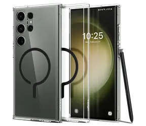 Spigen Ultra Hybrid OneTap MagSafe Ring Schutzhülle für Samsung Galaxy S23 Ultra schwarz
