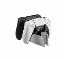 FIXED Ladestation für zwei DualSense PlayStation 5 Wireless-Controller schwarz und weiß