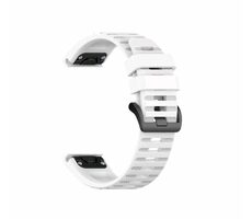 FIXED Silikonarmband Silikonarmband für Garmin QuickFit 22 mm weiß
