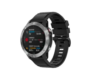 FIXED Silikonarmband Silikonarmband für Garmin QuickFit 22 mm schwarz