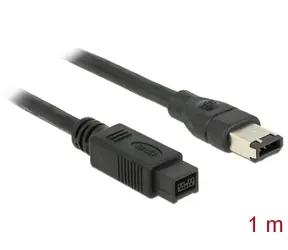 DeLock FireWire Kabel FW400 6Pin - FW800 9Pin St/St 1,00 m