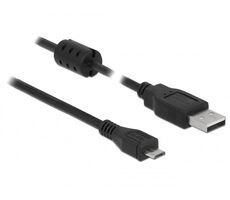 DeLock Kabel USB 2.0 Typ-A (M) - USB 2.0 Micro-B (M) 1,5m schwarz