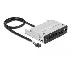 DeLock 3,5“ USB 2.0 Kartenleser 5 Steckplätze + 1 x USB 2.0 Typ-A (F)