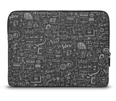 Connect IT CFF-7015-DD Doodle schwarz / Tasche für Laptop 15,6"