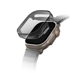 UNIQ Garde Hybrid-Gehäuse für Apple Watch mit Schutzglas 49 mm grau