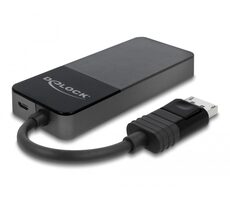 DeLock DisplayPort 1.4 Splitter 1 x DisplayPort Eingang - 3 x DisplayPort Ausgang schwarz