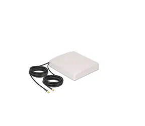 DeLock LTE MIMO Antenne 2 x SMA Stecker 8 dBi direktional mit Cable RG-58 10m weiß