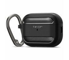 Spigen Rugged Armor Hülle für Apple AirPods Pro 2 schwarz