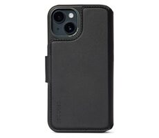 Abnehmbare Lederhülle von Decoded Leather Taking Wallet für Apple iPhone 14 PLUS in Schwarz