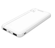 Philips DLP1810NW/62 weiß / Powerbank / 10000 mAh / 2x USB-A