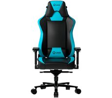 LORGAR Base 311 schwarz-blau / Gamingstuhl / verstellbar / Kunstleder / Rollen / Tragkraft 150 kg