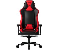 LORGAR Base 311 schwarz-rot / Gamingstuhl / verstellbar / Kunstleder / Rollen / Tragkraft 150 kg