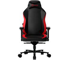 LORGAR Embrace 533 schwarz-rot / Gamingstuhl / verstellbar / Kunstleder / Rollen / Tragkraft 150 kg