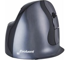 Evoluent Wireless VerticalMouse D grau (M) / Ergonomische Maus / Kabellos / nur für Rechtshänder